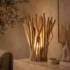 Lampe de table en bois flotté unique – Océane Taille M