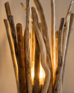 Détail des branches éclairées de la lampe Océane M Rivage