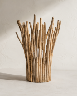 Lampe en bois flotté artisanale Océane Élancée