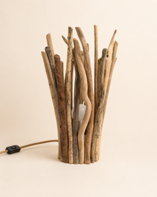 Lampe Rivage en bois flotté Océane M