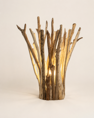 Lampe décorative en bois flotté Océane M Dune