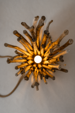 Vue de dessus de la lampe décorative Océane M Dune